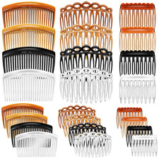 24 Pieces French Hair Side Combs Set Plastic Twist Comb Hair Clip Combs Accessor