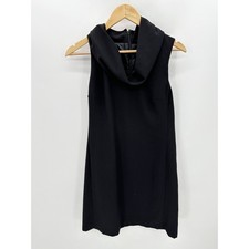J.Crew Factory Dress Women SMALL Black Sleeveless Hidden Back Zip Mini 
