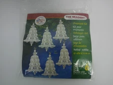 The Beadery 7283 Beaded Christmas Ornament Kit Craft Pearl Bells Makes 6