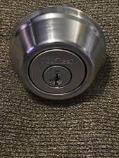 New Kwikset SmartKey Deadbolt Satin Chrome Finish 97800-191