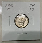 1942d Mercury Silver Dime About Uncirculated Beauty