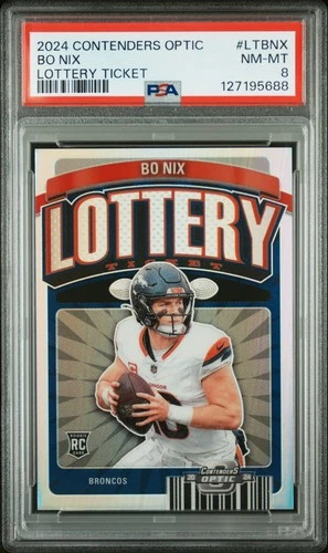2024 CONTENDERS OPTIC LOTTERY TKT #LTBNX BO NIX PSA 8