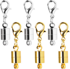 Magnetic Necklace Clasps and Closures, 18K Gold and Silver Jewelry Clasps and...