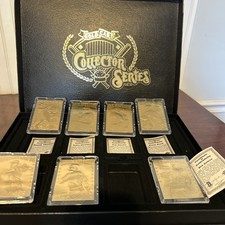 24 Karat Gold Card Collector Series 8 Cards Thomas, Glavine, Martinez * Read