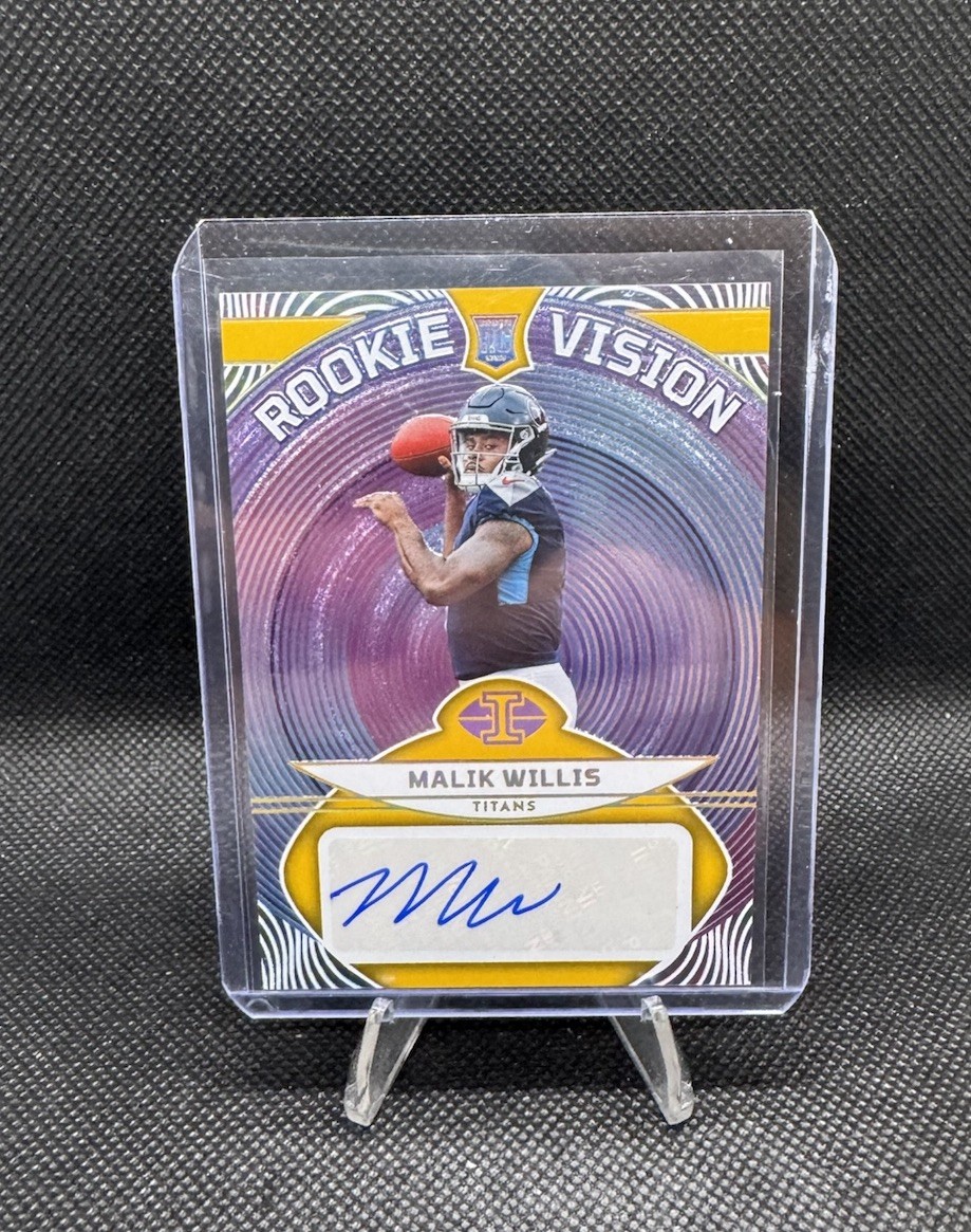 Malik Willis Panini Illusions Rookie Vision Signatures #RVSMW Gold