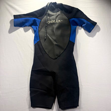 O'Neill Shorty Wetsuit Black/Blue Back Zip Short Sleeve and Leg XL - extra large