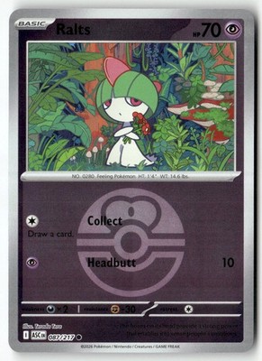 Ralts (Love Ball) Common ME: Ascended Heroes 087/217 NM