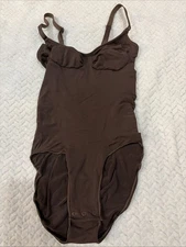 Skims Seamless Sculpt Brief Bodysuit Size Small Brown