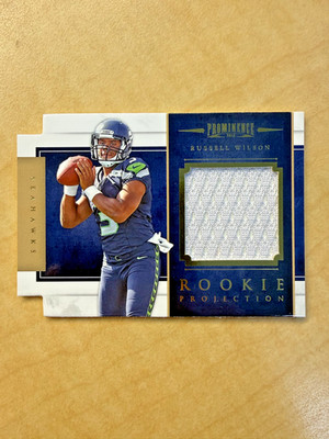2012 Panini Prominence-Rookie Projection Material Die-Cut Russell Wilson #61/299