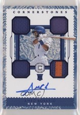 2018 Chronicles Cornerstones Rookie Materials Quartz 45/49 Amed Rosario Auto 2d9