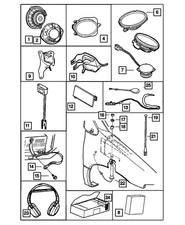 Genuine Mopar Speaker Opening Cover 4754136