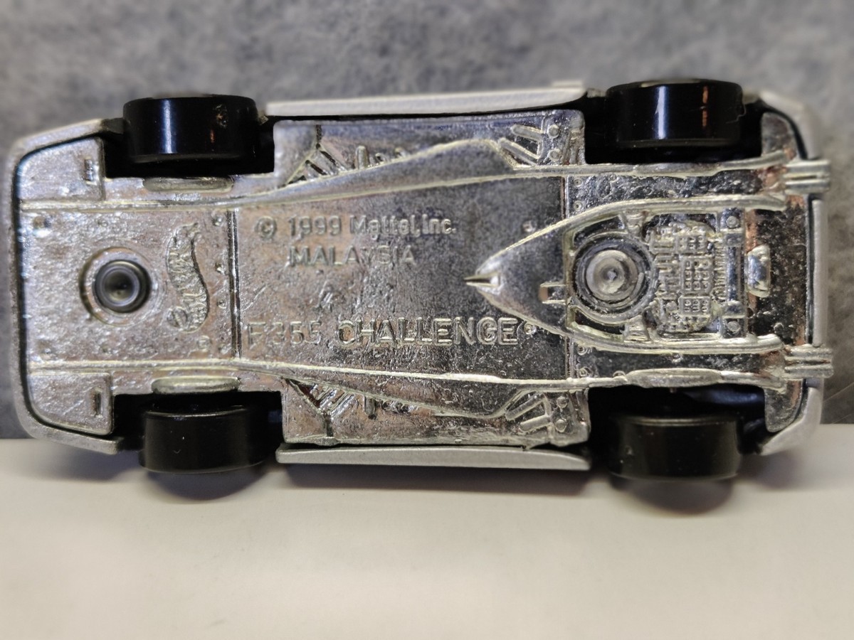 VINTAGE HOT WHEELS SILVER 1995 FERRARI F355 CHALLENGE IN MINT