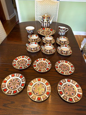 Royal Crown Derby Bone China 1128 22 Piece Tea Set