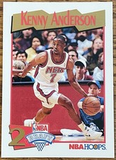 Kenny Anderson 1991-92 Hoops Rookie Card #547 New Jersey Nets NBA RC Free Ship. rookie card picture