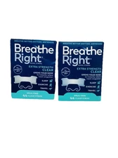 Breathe Right Extra Strength 44 Clear Strips X 2 EXP 12/28 