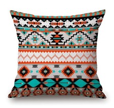 Solekla Throw Pillow Cover Abstract Geometric Tribal Ethnic American Southwes...