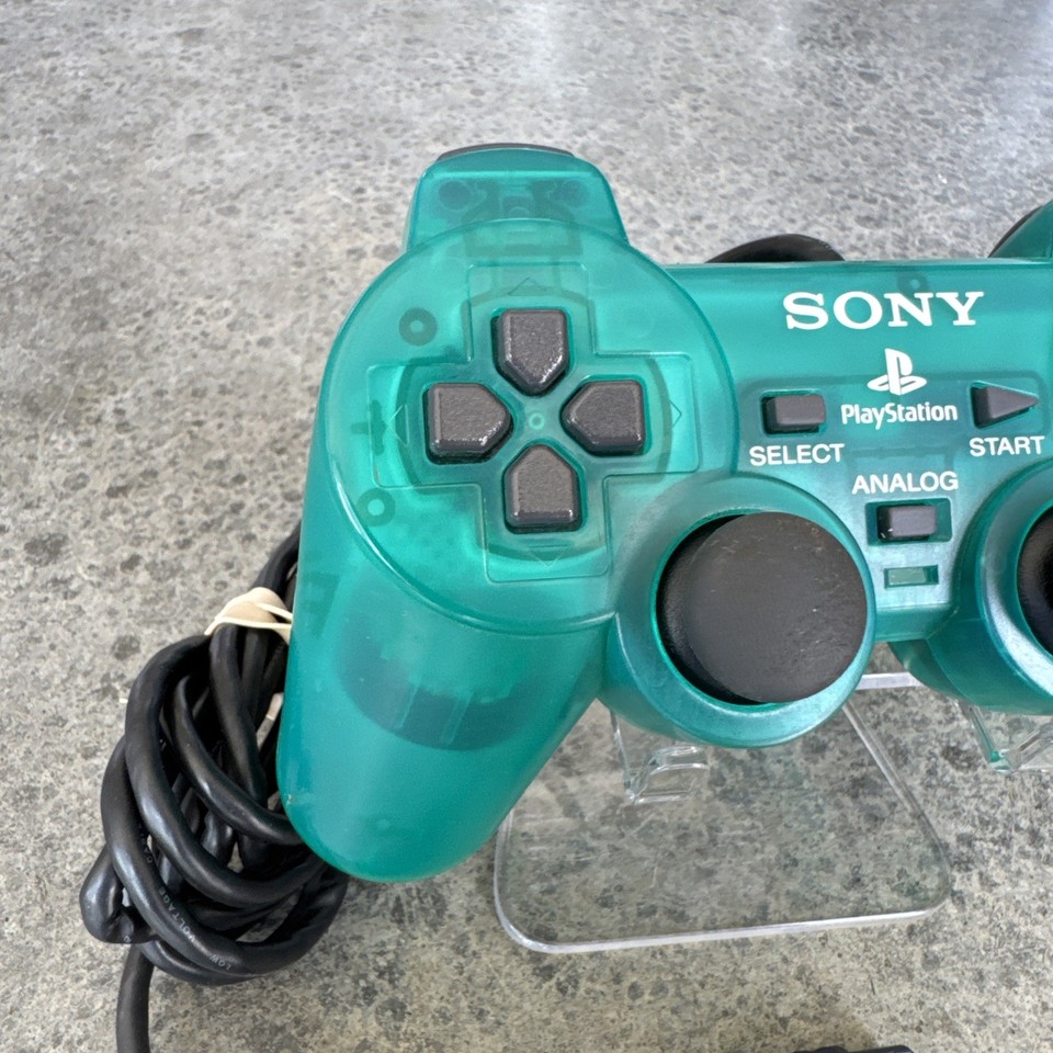 OEM Sony PlayStation 2 PS2 Emerald Green Clear Dualshock Controller ...