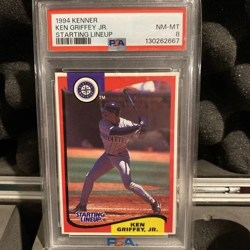 1994 Kenner Starting Lineup Ken Griffey Jr. PSA 8 Low Pop
