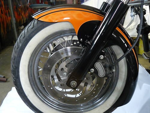 HARLEY CUSTOM FRONT FENDER 17X130  - Picture 1 of 9