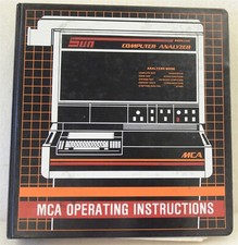 Original Vintage Old Sun Mca Modular Computer Analyzer Users Manual Used