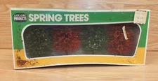 Vintage Life Like Products (01006) Collectible Spring Trees Scenery Display 