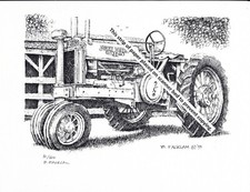 John Deere Tractor Model GP &ndash; A ~ Pen & Ink Print