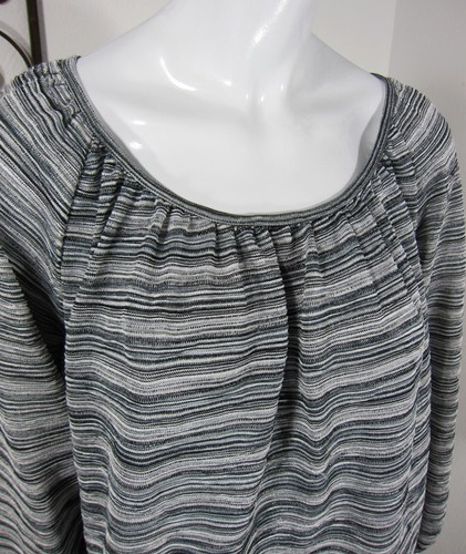 UNLISTED A Kenneth Cole Production Long Sleeve Blouse Size XL Black White - Bild 2 von 6