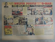 Post Cereal Ad: Melvin Purvis G-Man Prizes Premiums from 1930's 11 x 15 inches
