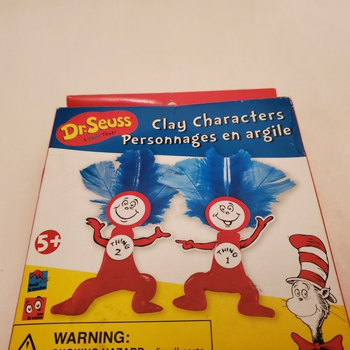 New Thing 1 & 2 Dr Seuss Cat in the Hat Action Figure Clay Characters 2010 And 1 - Picture 19 of 24
