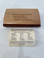 Mikutowski Woodworking Jewelery Box - Africa Curly Maple Memories Happiness