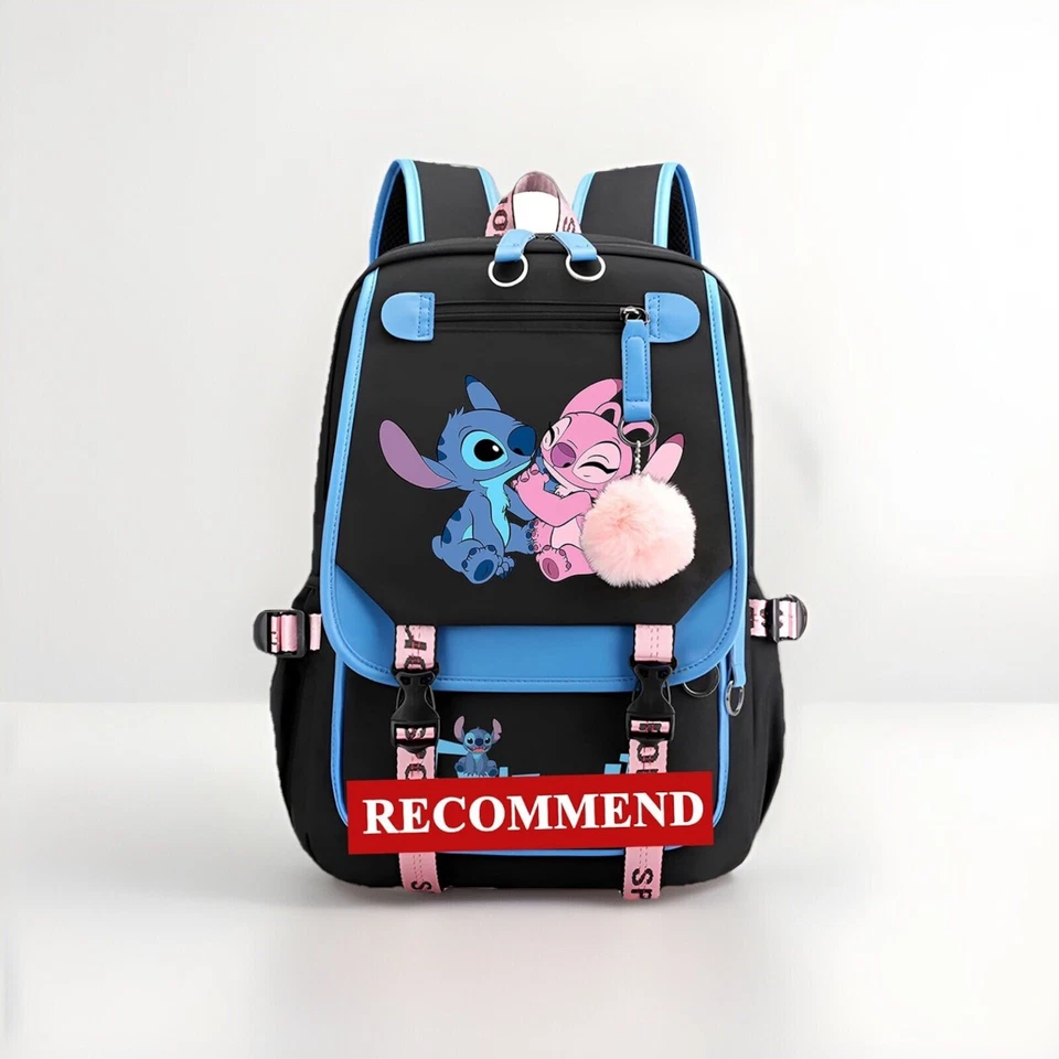 Stitch Backpack 17in School Backpack Set with USB Charging Pencil Box for Gifts - Image 4 of 4