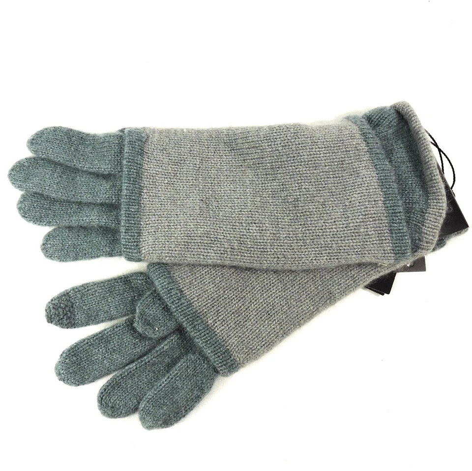 HANNAH ROSE ⚜ CONJUNTO DE GUANTES Y BUFANDA DE CACHEMIR VERDE PARA MUJER Foto 2 de 4