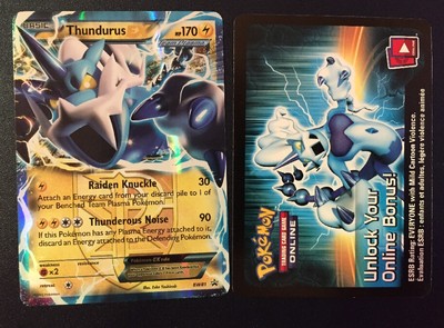 Pokemon Thundurus EX BW81 BW Black Star Promos Promotional Mint PLUS BONUS