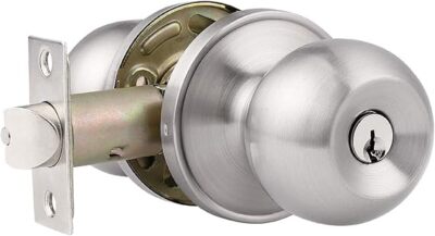 Probrico Satin Nickel Außentürknauf, gleichschließend, 1er Pack