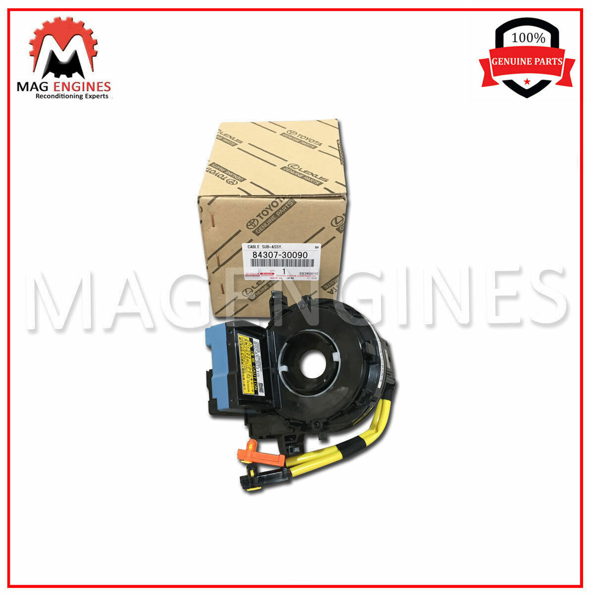 84307-30090 GENUINE OEM CABLE SUB-ASSY, SPIRAL FOR 4RUNNER