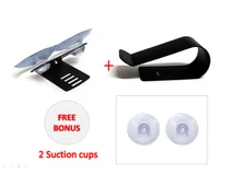 Car Windshield Suction Mount+Sun Visor Clip For Escort Solo S2 S3 S4 Detector