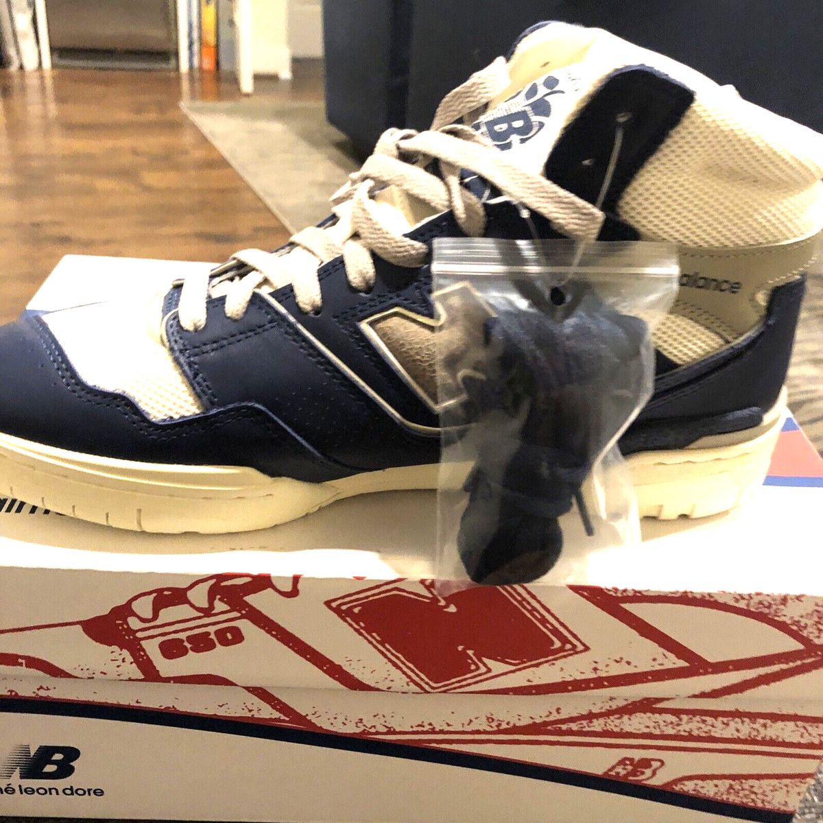 Aime Leon Dore ALD x New Balance 650R Navy Grey Shoes,BNIB,Sz. 10 