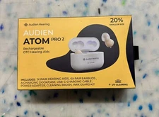Audien ATOM PRO 2 Wireless Rechargeable OTC Hearing Aids
