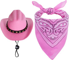 Halloween Costumes for Dogs Cat Pet Cowboy Costume Cowboy Hat with Bandana Set f