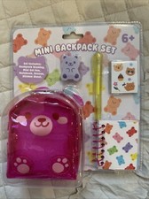 Mini Backpack Keychain Set