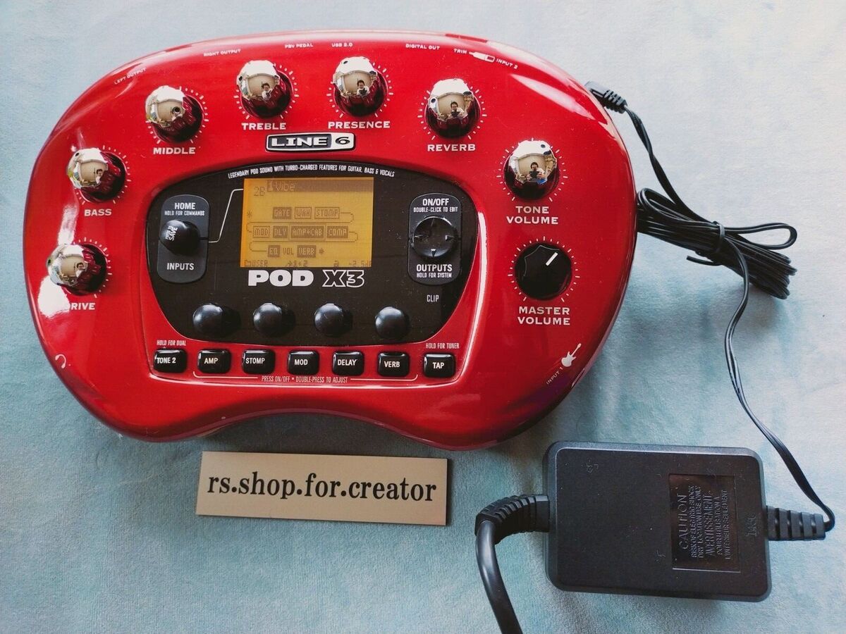 Line6 Pod X3 Guitar Multi-Effects Amplifier Simulator Processor w
