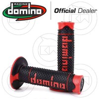 Domino Racing Paar 2 Weiche Griffe Enduro Schwarz/Rot 119Mm