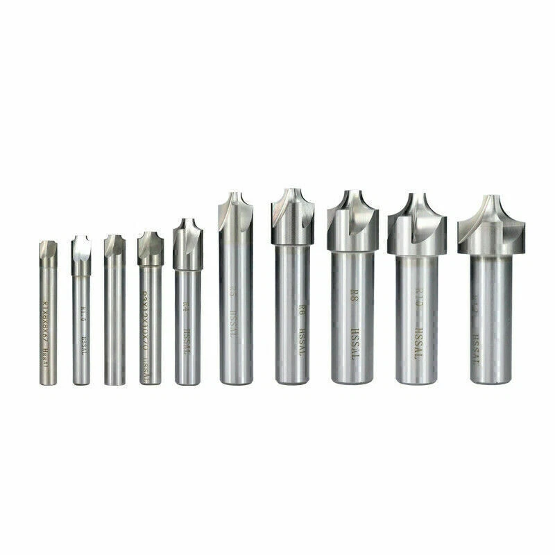 1er CNC-Schaftfräser Eckenrundfräser R1.0-R12 HSS-Radiusfräser - Bild 2 von 4
