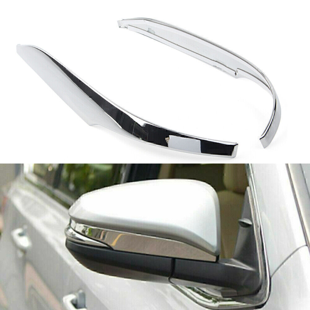 Chrome Trim Cover Set- Side Rearview Mirror 2pcs For Toyota Highlander 2014-2019