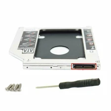 New 9.5mm Universal For SATA 2nd HDD SSD Hard Drive Caddy CD/DVD-ROM Optical Bay