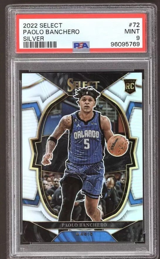 Paolo Banchero 2022 Select Silver Prizm #72  PSA 9 RC Rookie