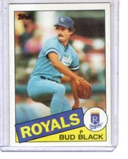 1985 Topps - #412 Bud Black Kansas City Royals baseball card 
