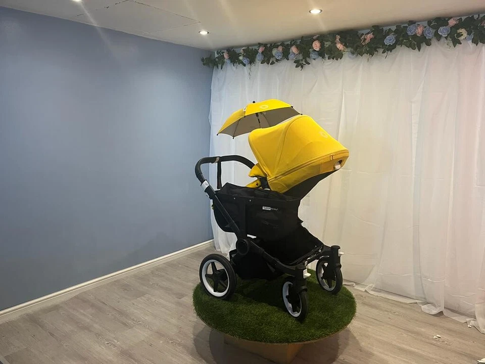 Bugaboo donkey 2 Mono- Black & Yellow -Professionally Restored - Image 3 of 4