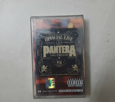 Pantera Official Live: 101 Proof Cassette India Sealed MEGA RARE Promo