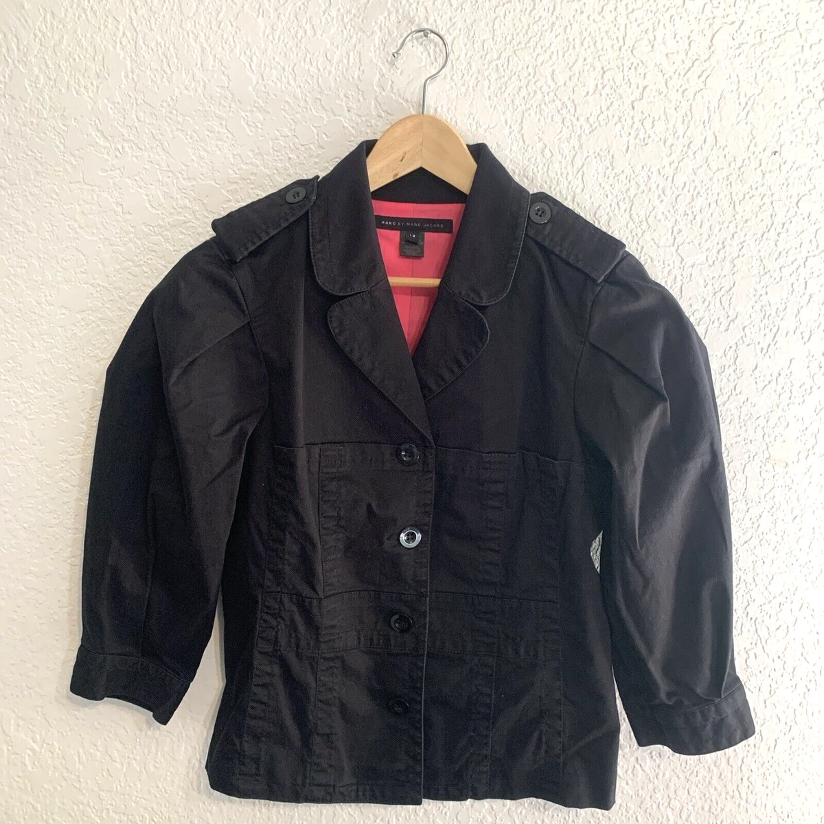 Marc by Marc Jacobs Military Jacket Black Coats, Jackets & Vests